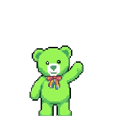 Green Teddy pixel sprite